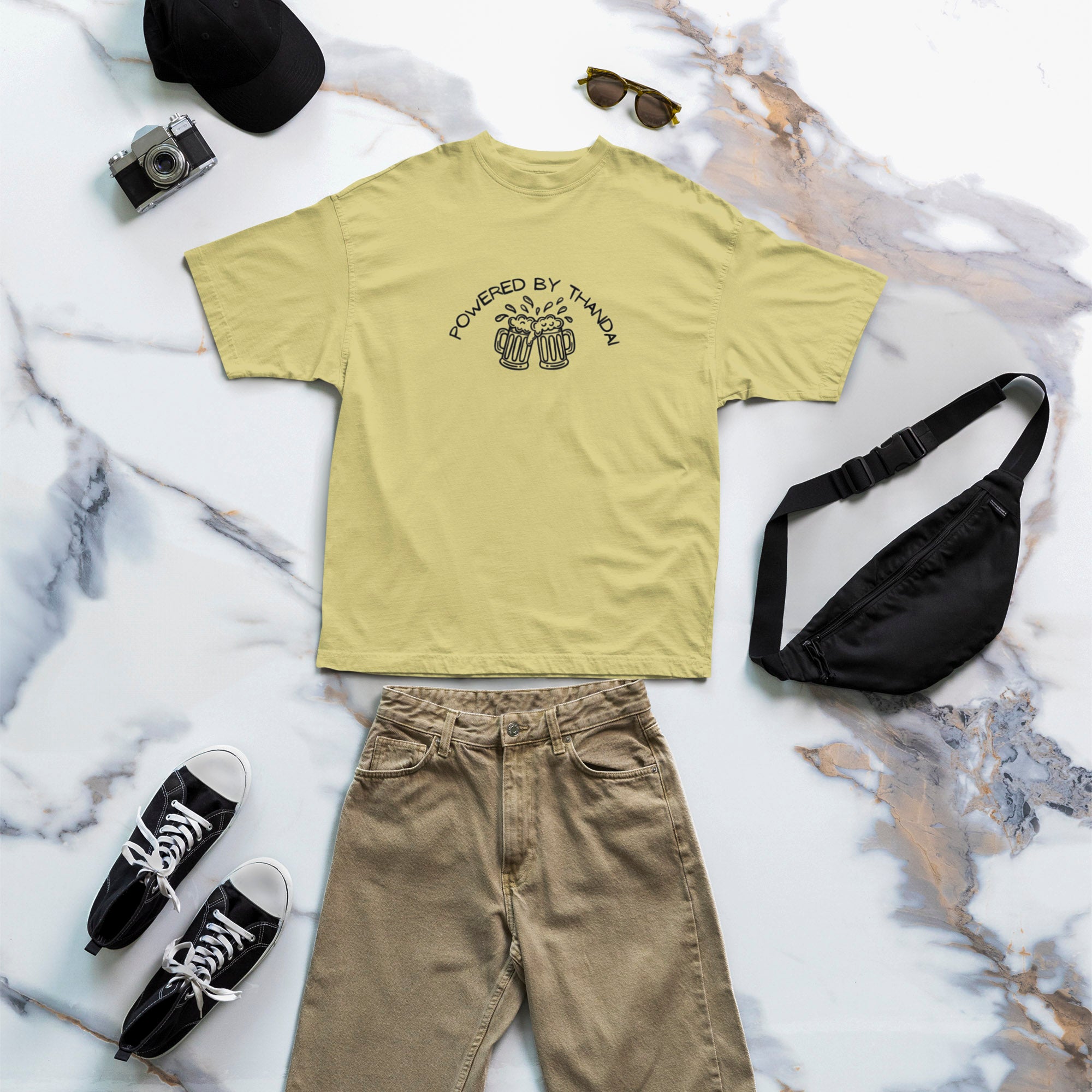 Powered By Thandai - Round Neck Tee | Unisex Fit