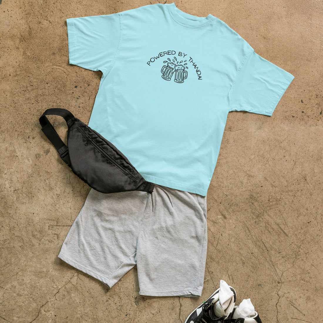 Powered By Thandai - Round Neck Tee | Unisex Fit