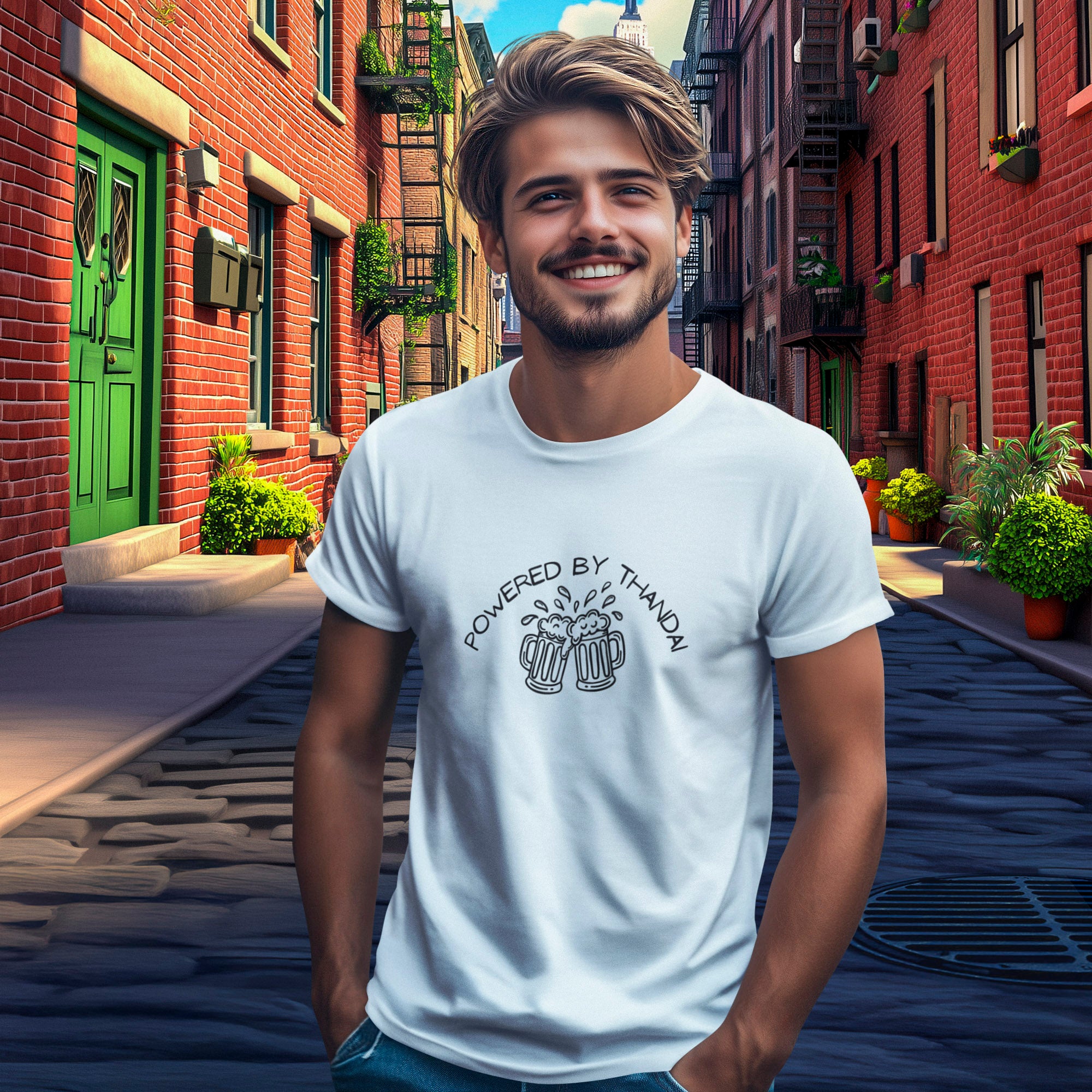 Powered By Thandai - Round Neck Tee | Unisex Fit