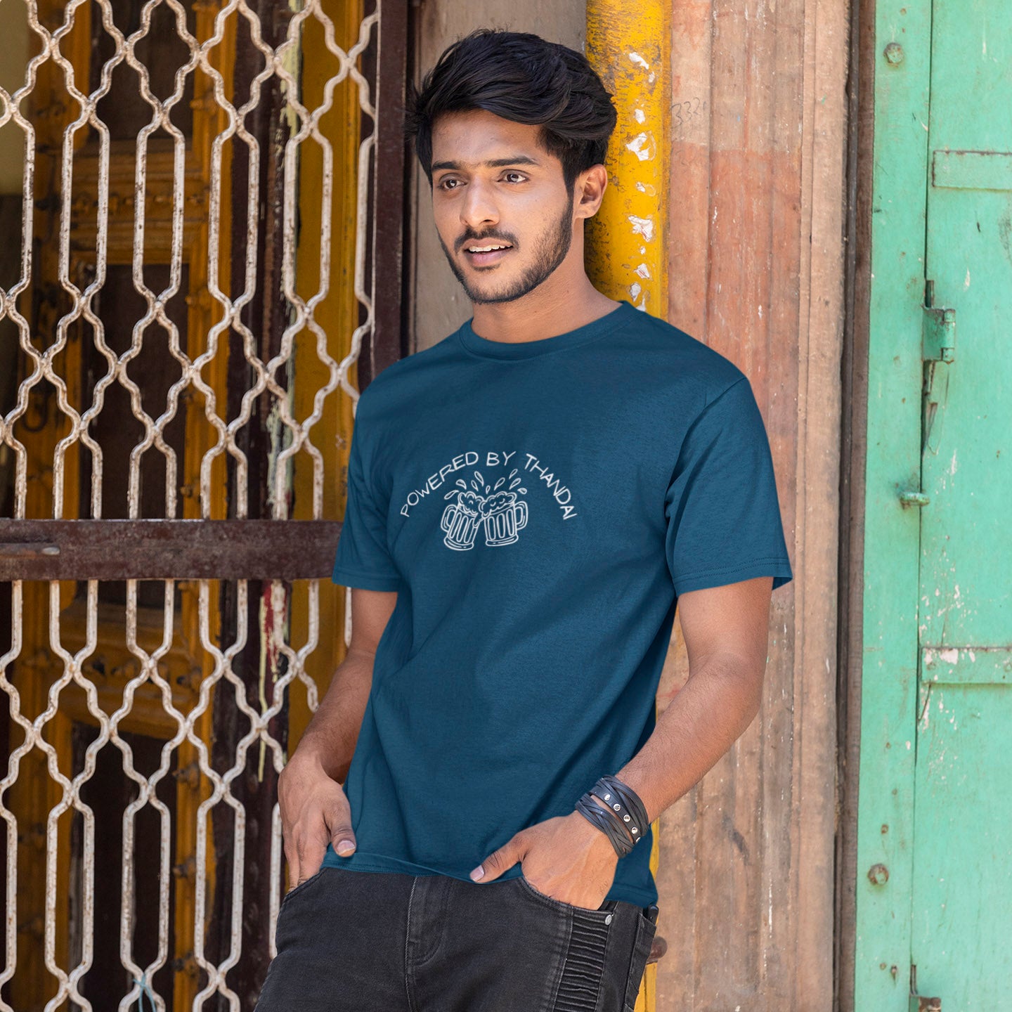 Powered By Thandai - Round Neck Tee | Unisex Fit