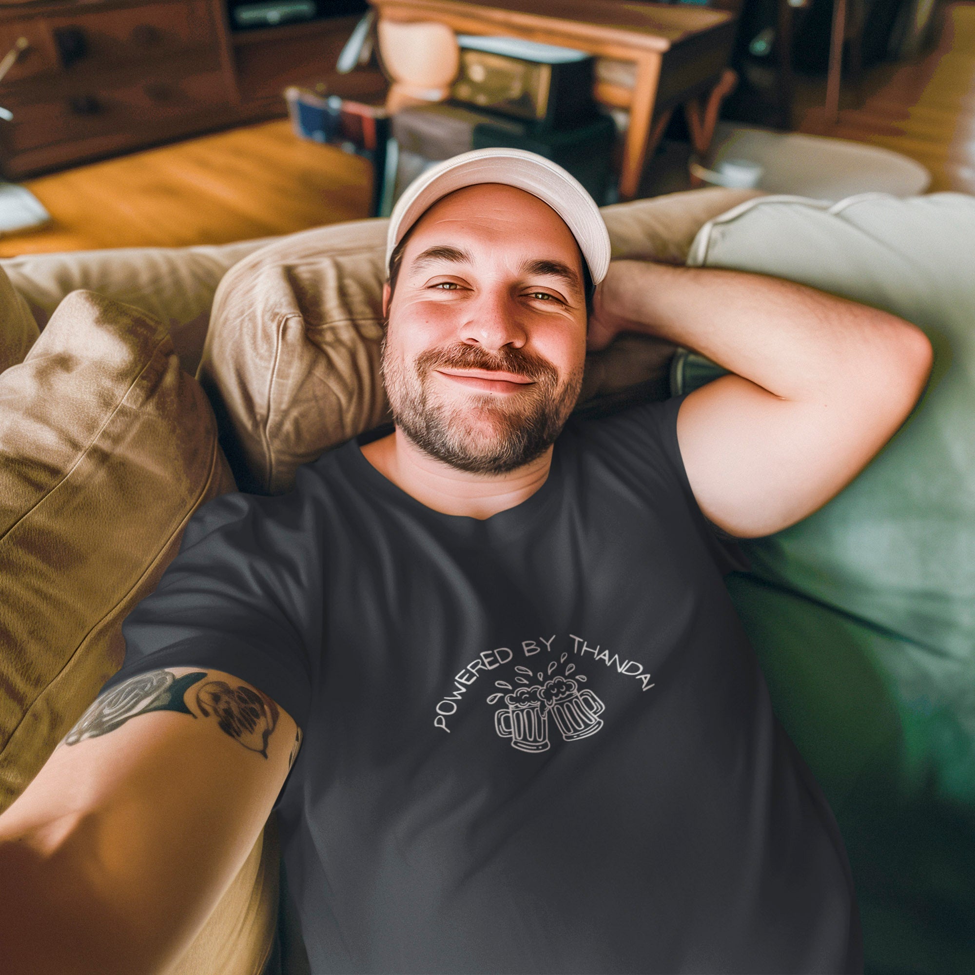 Powered By Thandai - Round Neck Tee | Unisex Fit