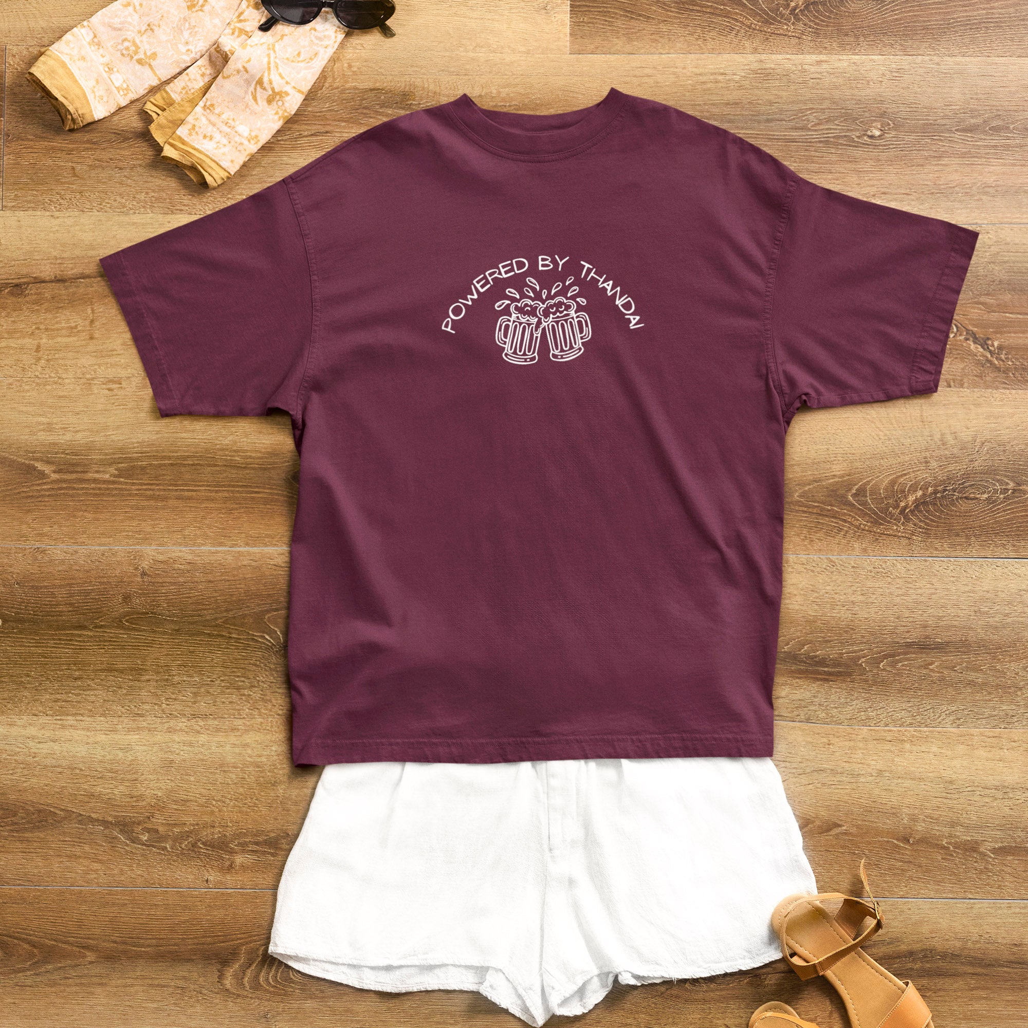 Powered By Thandai - Round Neck Tee | Unisex Fit