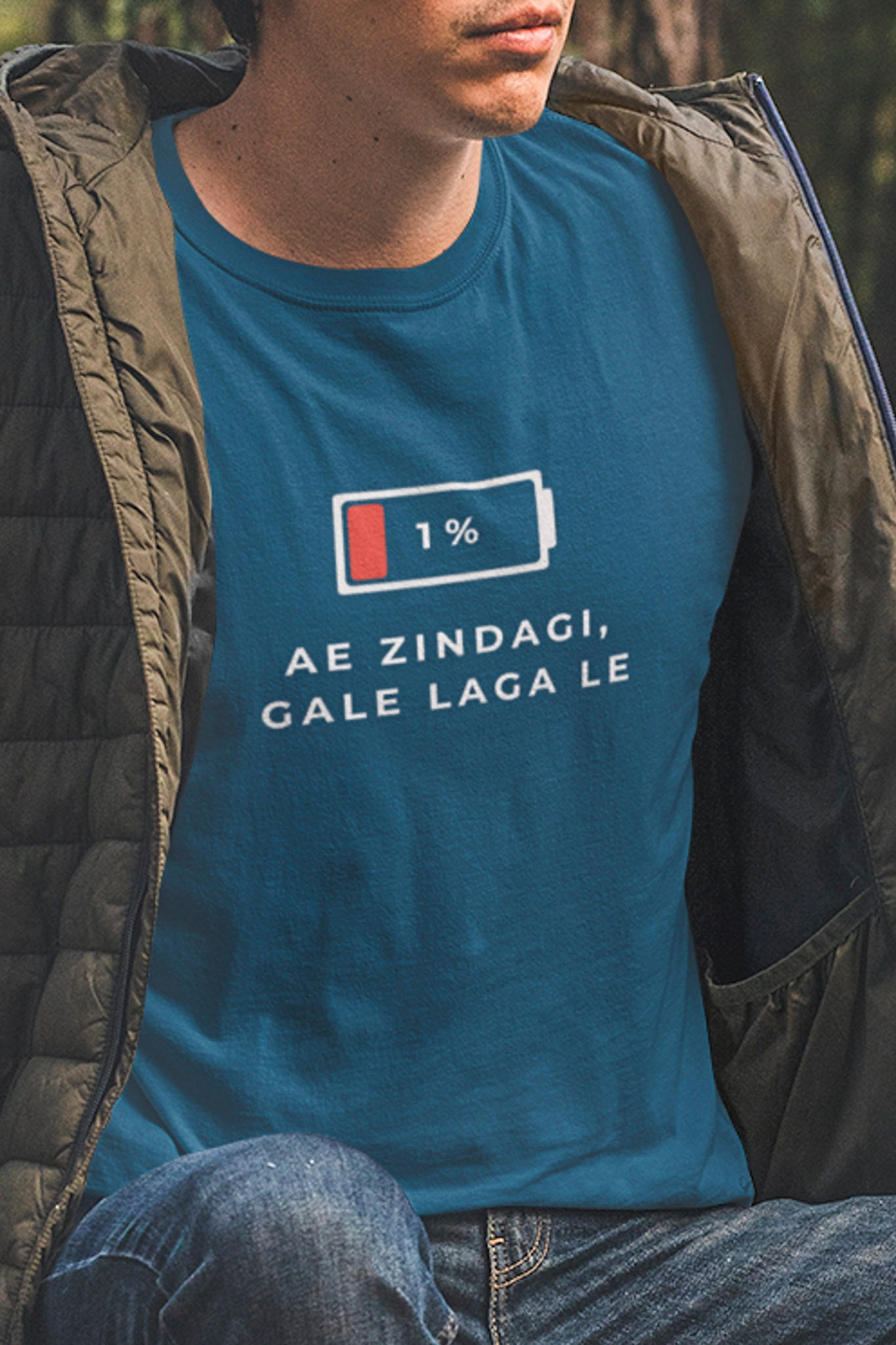 Re-charge - Round Neck Tee |  Unisex Fit